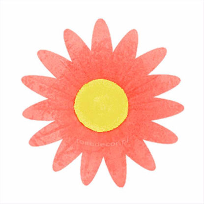 Obrazek MARGARETKA WAFLOWA CZERWONA OP.45SZT. 060250 ROSE DECOR