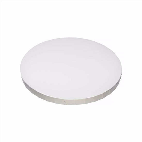 Obrazek PODKŁAD POD TORT ANGIELSKI STYRODUROWY - PERŁOWY 25CM PAPILART