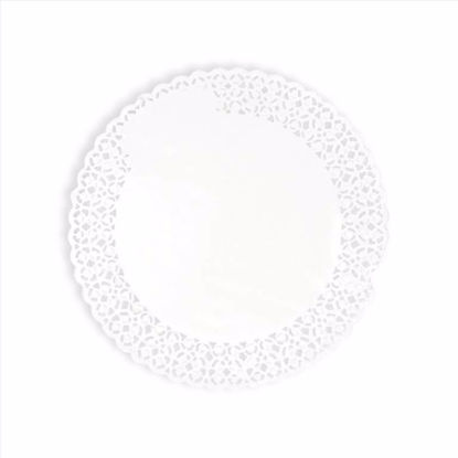 Obrazek SERWETKI AŻUROWE BIAŁE 30CM  OP.100SZT.PAPILART