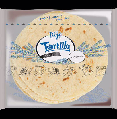 Obrazek TORTILLA PSZENNA DURUM 30CM OP.18SZT  DIJO