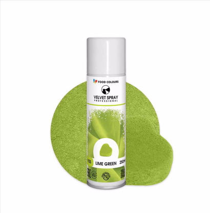 Obrazek ZAMSZ SPRAY ZIELEŃ LIMONKOWA V25 250ML FOOD COLOURS