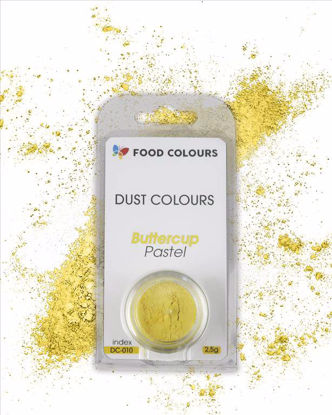 Obrazek BARWNIK SPOŻYWCZY ŻÓŁTY DUST COLOURS - BUTTERCUP 2,5g. DC-010 FOOD COLOURS