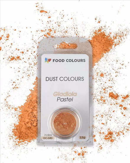 Obrazek BARWNIK SPOŻYWCZY POMARAŃCZOWY DUST COLOURS - GLADIOLA 2,5g. DC-040 FOOD COLOURS