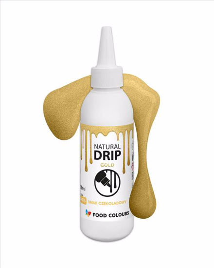 Obrazek POLEWA ZASTYGAJĄCA GOLD - NATURAL DRIP 100ml FOOD COLOURS