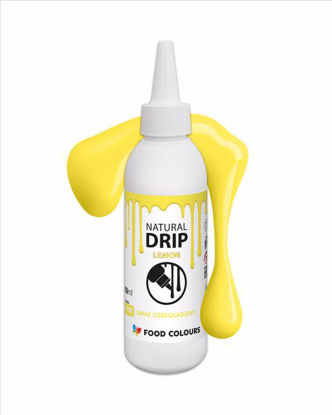 Obrazek POLEWA ZASTYGAJĄCA  LEMON - NATURAL DRIP 100ml FOOD COLOURS 