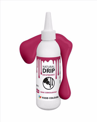 Obrazek POLEWA ZASTYGAJĄCA RASPBERRY - NATURAL DRIP 100ml FOOD COLOURS