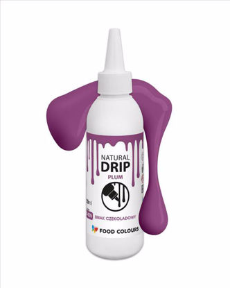 Obrazek POLEWA ZASTYGAJĄCA PLUM - NATURAL DRIP 100ml FOOD COLOURS