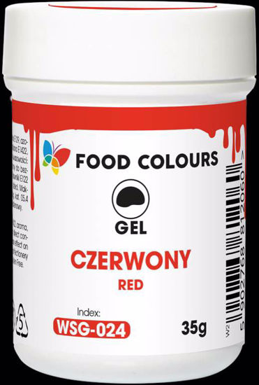 Obrazek BARWNIK ŻEL CZERWONY WSG-024 35G FOOD COLOURS