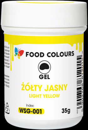 Obrazek BARWNIK ŻEL ŻÓŁTY JASNY WSG-001 35G FOOD COLOURS