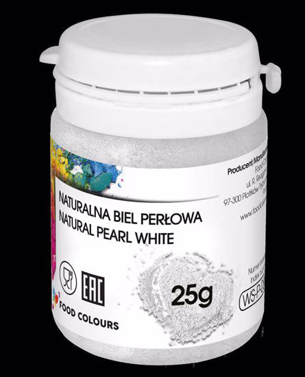 Obrazek BARWNIK W PROSZKU BIEL PERŁOWA - 25G FOOD COLOURS