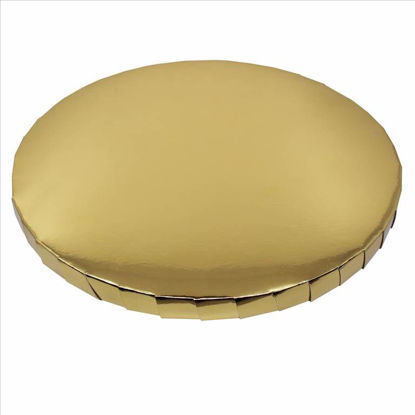 Obrazek PODKŁAD POD TORT ANGIELSKI ZŁOTY / STYRODUR 30cm PAPILART