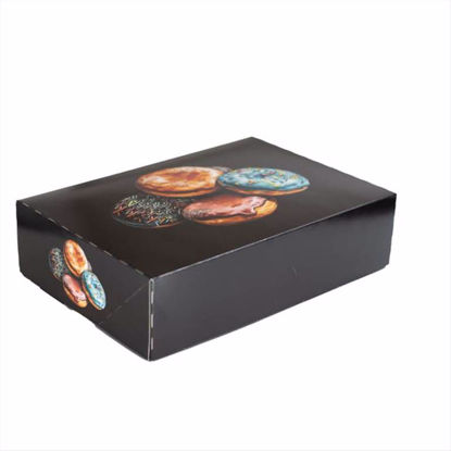 Obrazek KARTON NA PĄCZKI CZARNY 31x22x8cm PAPILART