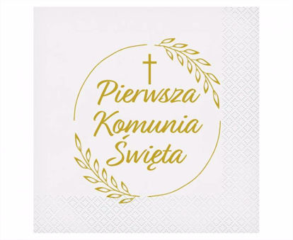 Obrazek SERWETKI PAPIEROWE "PIERWSZA KOMUNIA ŚW." PW-SKKL GODAN