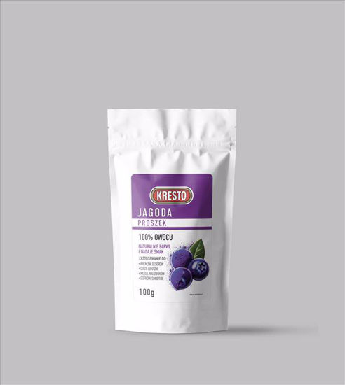 Obrazek JAGODA LIOFILIZOWANA PROSZEK 100g. KRESTO