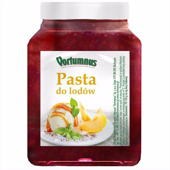 Obrazek PASTA DO LODÓW TRUSKAWKOWA 1,25KG VORTUMNUS