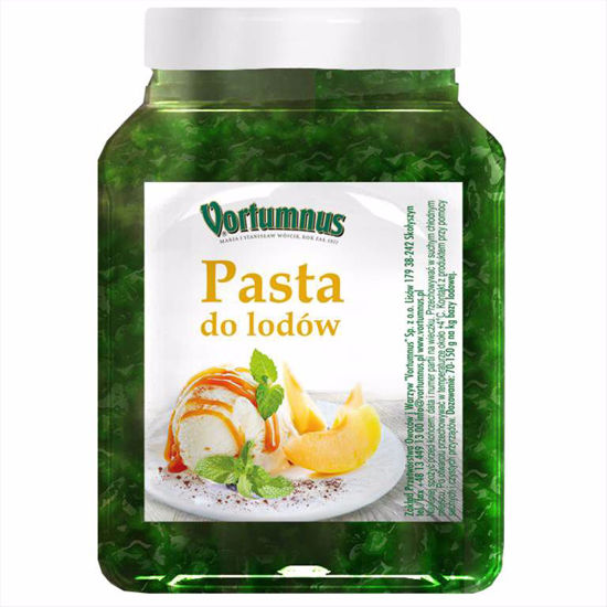 Obrazek PASTA DO LODÓW ZIELONE JABŁKO 1,25KG VORTUMNUS
