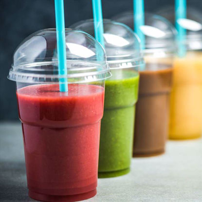 Obrazek OPAKOWANIE PLASTIKOWE PRZYKRYWKA PRZEZROCZYSTA JEDNORAZOWA DO SHAKE KP099 OP. 50SZT. LAPASSIONE