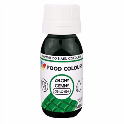 Obrazek BARWNIK DO CZEKOLADY DARK GREEN OS-LC-056 18ML. FOOD COLOURS