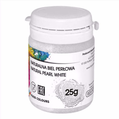 Obrazek BARWNIK W PROSZKU BIEL PERŁOWA - 25G FOOD COLOURS