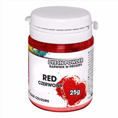 Obrazek BARWNIK W PROSZKU CZERWONY WS-P-024 25G FOOD COLOURS