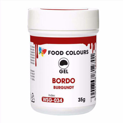 Obrazek BARWNIK ŻEL BORDO / BURGUND  35G WSG-034 FOOD COLOURS