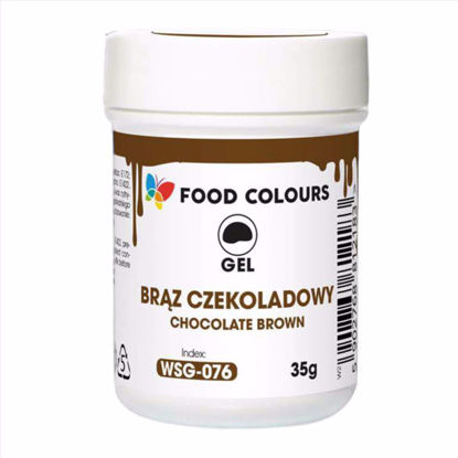 Obrazek BARWNIK ŻEL BRĄZ CZEKOLADOWY WSG-076 35G FOOD COLOURS