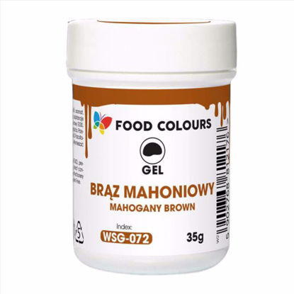 Obrazek BARWNIK ŻEL BRĄZ MAHONIOWY WSG-072 35G FOOD COLOURS