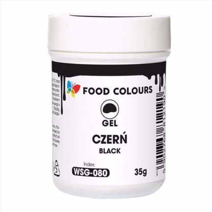 Obrazek BARWNIK ŻEL CZARNY WSG-080 35G FOOD COLOURS