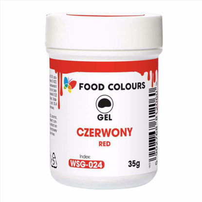 Obrazek BARWNIK ŻEL CZERWONY WSG-024 35G FOOD COLOURS