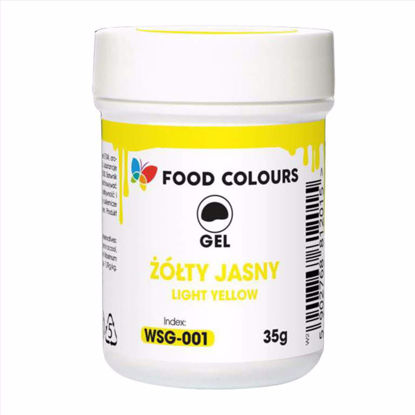 Obrazek BARWNIK ŻEL ŻÓŁTY JASNY WSG-001 35G FOOD COLOURS