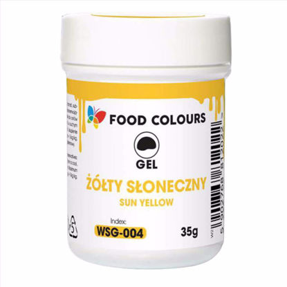 Obrazek BARWNIK ŻEL ŻÓŁTY SŁONECZNY WSG-004 35G FOOD COLOURS