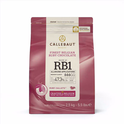 Obrazek BELGIJSKA CZEKOLADA RUBY RB1 CALLETS 2,5KG BARRY CALLEBAUT