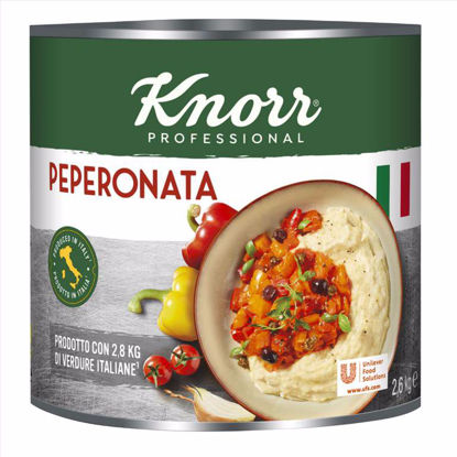Obrazek PEPERONATA - POKROJONA KOLOROWA PAPRYKA W ZALEWIE POMIDOROWEJ KNORR 2,6kg 62716252