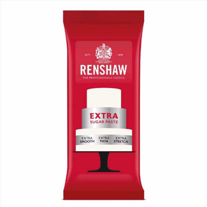 Obrazek MASA CUKROWA RENSHAW EXTRA RÓŻOWA DO POLEWANIA I DEKORACJI BAKELS 250G