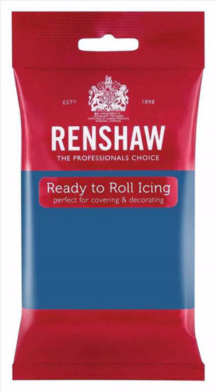 Obrazek MASA CUKROWA RENSHAW EXTRA NIEBIESKA DO POLEWANIA I DEKORACJI BAKELS 250G